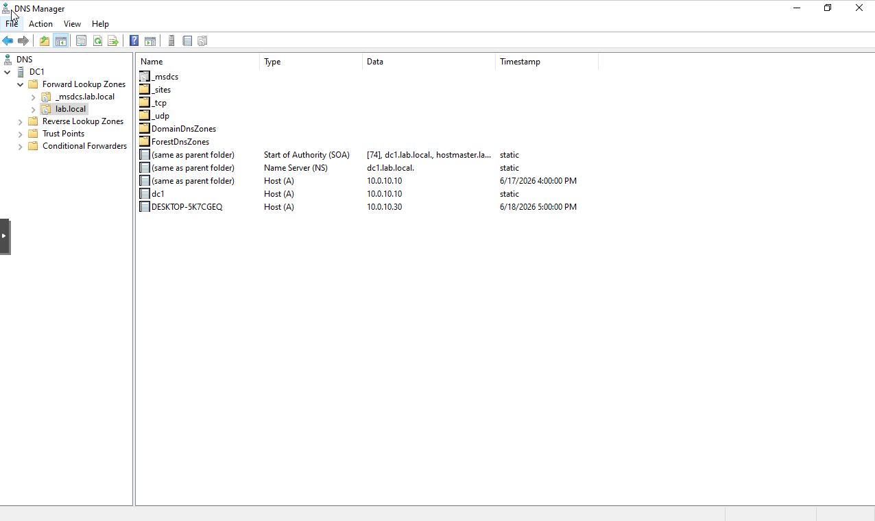 Windows DNS