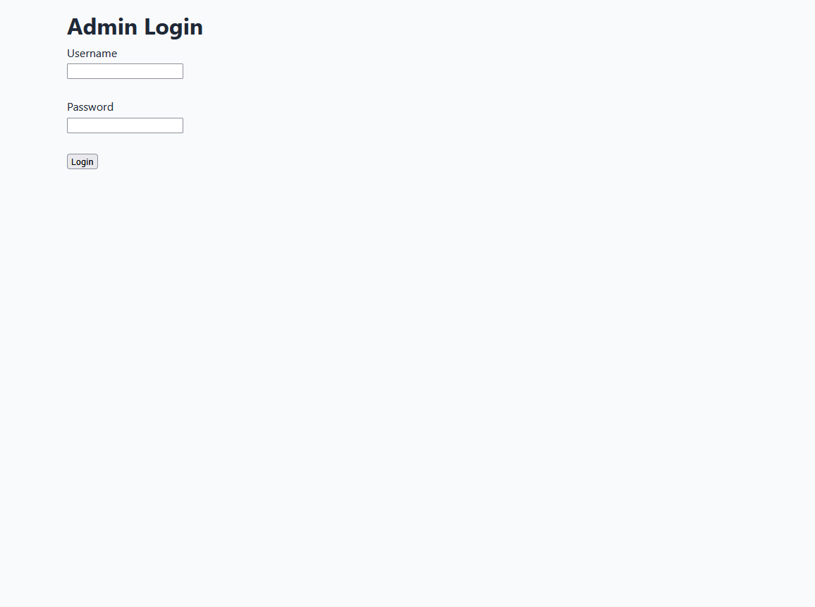 Admin page for Resume
